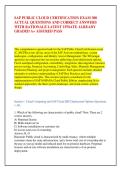 SAP PUBLIC CLOUD CERTIFICATION EXAM 300 &NewLine;ACTUAL QUESTIONS AND CORRECT ANSWERS &NewLine;WITH RATIONALE LATEST UPDATE ALREADY &NewLine;GRADED A&plus; ASSURED PASS 