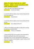 Alpha Phi Alpha Fraternity Inc&comma; IMDP Process - Week 1&period; Exam Questions With 100- Verified Answers&period;docx&NewLine;&NewLine;