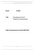 Azure AI Cloud Developer AI-200 PDF Study Guide