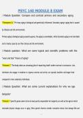 PSYC 140 MODULE 8 EXAM &vert; QUESTIONS & ANSWERS &vert; COMPREHENSIVE INTRODUCTION TO PSYCHOLOGY STUDY GUIDE &vert; VERIFIED ANSWERS