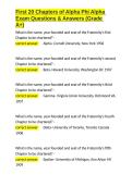 First 20 Chapters of Alpha Phi Alpha Exam Questions & Answers &lpar;Grade A&plus;&rpar;&period;docx&NewLine;&NewLine;