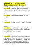 Alpha Phi Alpha Interview Exam Questions & Answers &lpar;Grade A&plus;&rpar;&period;docx&NewLine;&NewLine;