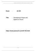 Azure AI Apps and Agents Developer AI-103 PDF Study Guide
