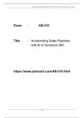 Dynamics 365 Sales AI Consultant AB-210 PDF Study Guide