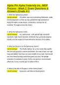 Alpha Phi Alpha Fraternity Inc&comma; IMDP Process - Week 2&period; Exam Questions & Answers &lpar;Grade A&plus;&rpar;&period;docx&NewLine;&NewLine;