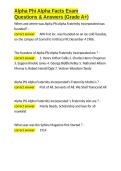 Alpha Phi Alpha Facts Exam Questions & Answers &lpar;Grade A&plus;&rpar;&period;docx&NewLine;&NewLine;