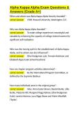 Alpha Kappa Alpha Exam Questions & Answers &lpar;Grade A&plus;&rpar;&period;docx&NewLine;&NewLine;