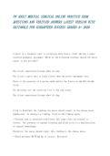 PN ADULT MEDICAL SURGICAL ONLINE PRACTICE EXAM QUESTIONS AND VERIFIED ANSWERS LATEST VERSION WITH RATIONALE FOR GUARANTEED SUCCESS GRADED A&plus; 2026