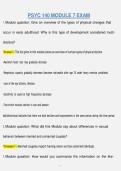 PSYC 140 MODULE 7 EXAM &vert; QUESTIONS & ANSWERS &vert; COMPREHENSIVE INTRODUCTION TO PSYCHOLOGY STUDY GUIDE &vert; VERIFIED ANSWERS