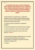 FL CAM PRACTICE EXAM 1&lpar;LATEST EXAM 2026&rpar; &NewLine;MOST RECENT EXAM 2026&vert;2027 ACTUAL COMPLETE &NewLine;REAL VERIFIED EXAM QUESTIONS AND CORRECTLY &NewLine;WELL DEFINED ANSWERS &lpar;VERIFIED ANSWERS&rpar; &NewLine;ALREADY GRADED A&plus; GUARANTEED SUCCESS&excl;&excl;&excl; &NewLine;NEWE&excl;&excl;