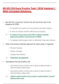 NR 603 CEA Exam Practice Test&vert; 2026 Updated &vert; With Complete Solutions&period;