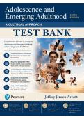 Test Bank for Adolescence and Emerging Adulthood&colon; A Cultural Approach&comma; 6th Edition &lpar;Arnett&comma; 2017&rpar; &vert; All Chapters 1&ndash;13 Covered