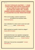 ISA UTILITY SPECIALIST &lpar;CHAPTERS 1 &ndash; 7 &rpar; EXAM &NewLine;&lpar;LATEST EXAM&rpar; &vert;&vert; MOST RECENT EXAM 2026&vert;2027 &NewLine;ACTUAL COMPLETE REAL VERIFIED EXAM &NewLine;QUESTIONS AND CORRECT WELL DEFINED &NewLine;ANSWERS &lpar;VERIFIED ANSWERS&rpar; ALREADY GRADED &NewLine;A&plus; &vert;&vert; GUARANTEED SUCCESS&excl;&excl; BRAND NEW EXAM&excl;&excl;