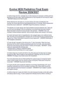 Evolve HESI Pediatrics Final Exam&NewLine;Review 2026&sol;2027