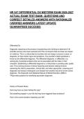 NR 547 DIFFERENTIAL DX MIDTERM EXAM 2026-2027 ACTUAL EXAM TEST BANK  QUESTIONS AND CORRECT DETAILED ANSWERS WITH RATIONALES &lpar;VERIFIED ANSWERS LATEST UPDATE GUARANTEED SUCCESS&rpar;