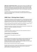 Class notes Biology 