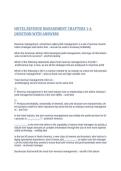 HOTEL REVENUE MANAGEMENT CHAPTERS 1-6 QUESTION WITH ANSWERS