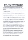 Actual Evolve HESI Pediatrics Study&NewLine;Questions And Answers 2026&sol;2027