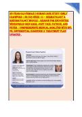 28-Year-Old Female I-Human Case Study&colon; Emily &NewLine;Crawford &vert; NR 509 Week 10 &mdash; Dermatology & &NewLine;Rheumatology Module &vert; Reason for Encounter&colon; &NewLine;Widespread Skin Rash&comma; Joint Pain&comma; Fatigue&comma; and &NewLine;Fever &vert; Comprehensive Medical Analysis with HPI&comma; &NewLine;PE&comma; Differential D
