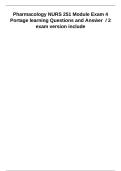 NURS 251 Pharmacology Module 4 Exam &vert; Portage Learning Guide 2027&sol;2028