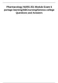 NURS 251 Pharmacology Module 6 &vert; Portage Learning Study Guide 2027&sol;2028