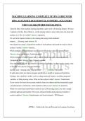 MACHINE LEARNING &vert;COMPLETE STUDY GUIDE WITH 100&percnt; ACCURATE QUESTIONS & ANSWERS &vert; ACE EVERY TEST &vert; GUARANTEED EXCELLENCE&period;