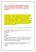 WGU C857 OBJECTIVE ASSESSMENT EXAM 300 &NewLine;ACTUAL QUESTIONS AND CORRECT ANSWERS &NewLine;WITH RATIONALE LATEST UPDATE ALREADY &NewLine;GRADED A&plus;