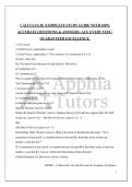 &NewLine;CALCULUS JE &vert;COMPLETE STUDY GUIDE WITH 100&percnt; ACCURATE QUESTIONS & ANSWERS &vert; ACE EVERY TEST &vert; GUARANTEED EXCELLENCE&period;