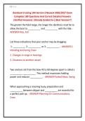 Bareboat Cruising 104 Version 2 Newest 2026&sol;2027 Exam &NewLine;Complete 100 Questions And Correct Detailed Answers &NewLine;&lpar;Verified Answers&rpar; &vert;Already Graded A&plus;&vert;&vert;Best Version&excl;&excl;&excl;