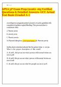 APEA 3P Exam Prep &lpar;2026&rpar;- 165 Verified Questions & Detailed Answers- GCU Actual Test Bank &lpar;Graded A&plus;&rpar;