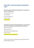 CON 1100V - Final Exam Questions and Answers&vert; Latest
