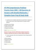 ATI PN Comprehensive Predictor Practice Exam 2026 &vert; 100 Questions & Answers with Detailed Rationales &vert; Complete Exam Prep & Study Guide