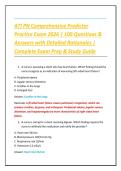 ATI PN Comprehensive Predictor Practice Exam 2026 &vert; 100 Questions & Answers with Detailed Rationales &vert; Complete Exam Prep & Study Guide
