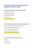 CON 1100V - Understanding Regulations Exam Questions and Answers&vert; Latest