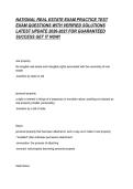 NATIONAL REAL ESTATE EXAM PRACTICE TEST EXAM QUESTIONS WITH VERIFIED SOLUTIONS LATEST UPDATE 2026-2027 FOR GUARANTEED SUCCESS GET IT NOW&excl;