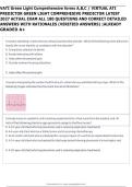 VATI Green Light Comprehensive forms A&comma;B&comma;C &sol; VIRTUAL ATI&NewLine;PREDICTOR GREEN LIGHT COMPREHESIVE PREDICTOR LATEST&NewLine;2027 ACTUAL EXAM ALL 180 QUESTIONS AND CORRECT DETAILED&NewLine;ANSWERS WITH RATIONALES &lpar;VERIFIED ANSWERS&rpar; &vert;ALREADY&NewLine;GRADED A&plus;
