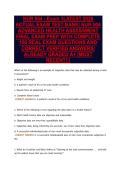 NUR 504 - Exam 1LATEST 2026&NewLine;ACTUAL EXAM TEST BANK&vert; NUR 504&NewLine;ADVANCED HEALTH ASSESSMENT&NewLine;FINAL EXAM PREP WITH COMPLETE&NewLine;150 REAL EXAM QUESTIONS AND&NewLine;CORRECT VERIFIED ANSWERS&sol;&NewLine;ALREADY GRADED A&plus; &lpar;MOST&NewLine;RECENT&excl;&excl;&rpar;