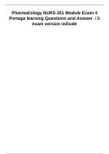 NURS 251 Pharmacology Module 4 Exam &vert; Portage Learning Guide 2027&sol;2028
