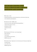 EEG BOARD CERTIFICATION&NewLine;EVALUATION EXAMS COMPLETE&NewLine;QUESTIONS AND ANSWERS