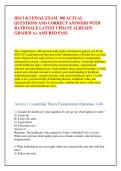 HSCI 413 FINAL EXAM  300 ACTUAL &NewLine;QUESTIONS AND CORRECT ANSWERS WITH &NewLine;RATIONALE LATEST UPDATE ALREADY &NewLine;GRADED A&plus; ASSURED PASS