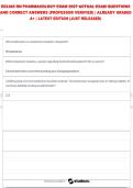 RELIAS RN PHARMACOLOGY EXAM 2027 ACTUAL EXAM QUESTIONS AND CORRECT ANSWERS &lpar;PROFESSOR VERIFIED&rpar; &vert; ALREADY GRADED A&plus; &vert; LATEST EDITION 