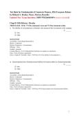 Fundamentals of Corporate Finance&comma; 2026 Release Test Bank &ndash; Richard A&period; Brealey