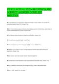 IPC CID ACTUAL EXAM QUESTIONS AND&NewLine;CORRECT ANSWERS COMPLETE&NewLine;SOLUTION