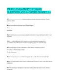 IPC CID EXAM PREP TEST BANK&NewLine;QUESTIONS AND ANSWERS GRADED A&plus;&NewLine;