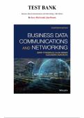 Test Bank for Business Data Communications and Networking 14th Edition by Jerry FitzGerald&comma; Alan Dennis&comma; Chapter 1-12 &vert; All Chapters