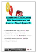 California Real Estate License Exam 2026 Practice Questions & Answers &vert; California Real Estate Salesperson Exam &vert; 300&plus; Exam Questions &vert; Agency&comma; Contracts&comma; Property Law & Licensing