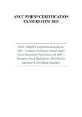ANCC PMHNP Certification Exam Review Study Guide &vert; Psychiatric Mental Health Nurse Practitioner Practice Questions & Exam Prep