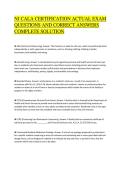 NJ CALA CERTIFICATION ACTUAL EXAM&NewLine;QUESTIONS AND CORRECT ANSWERS&NewLine;COMPLETE SOLUTION&NewLine;