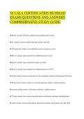 NJ CALA CERTIFICATION BUNDLED&NewLine;EXAMS QUESTIONS AND ANSWERS&NewLine;COMPREHENSIVE STUDY GUIDE