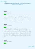CERTIFIED HEALTH EDUCATION SPECIALIST ACTUAL EXAM TEST PAPER FULL QUESTIONS CORRECT RESPONSES&period;pdf&NewLine;&NewLine;